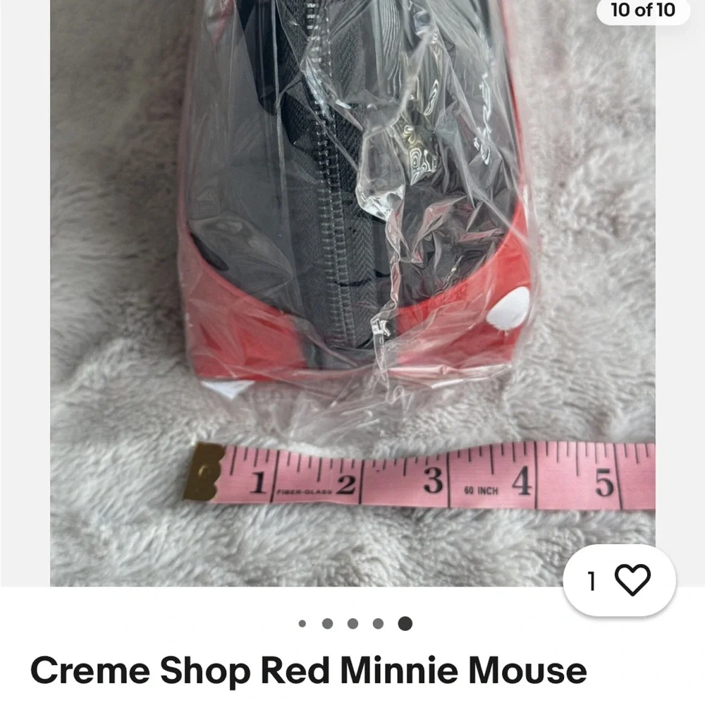 NWT Crème Shop Red Minnie Mouse Disney Done Makeup Cosmetics Travel Bag Pouch - Picture 8 of 8